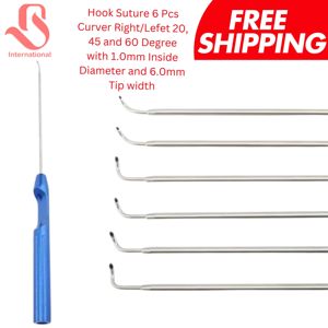 BISONS Instrumento Lasso Manual de Precisión para Artroscopia de Hombro, Certificado CE, Derecho, 45°, 1.0mm DI, Punta de 6.0mm, Acero Inoxidable, Venta al por Mayor - Product Image 6