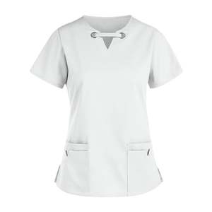 Blusas Médicas de Mezcla de Algodón, Uniformes Médicos para el Cuidado de la Salud, Ropa de Trabajo Profesional - Product Image 5