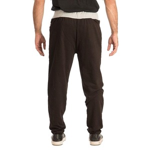 Pantalon de survêtement gris pour homme grande taille, coupe décontractée, taille élastique, en coton tricoté mi-lourd, idéal pour l'automne - Product Image 6