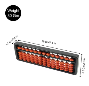 Spillbox 13 Rods Brown Lightweight Educational Plastic Abacus Math Counting <b>Tool</b> for Kids Students School Classroom Learning Aid - Product Image 3