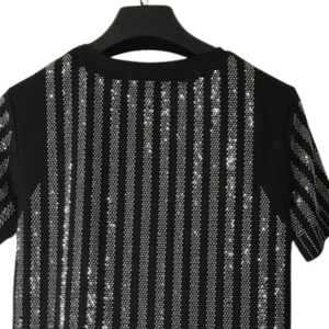 Camisetas con Pedrería Personalizadas al por Mayor, de Alta Calidad, Cómodas, Mezcla de Poliéster/Algodón, Transpirables, Corte Regular - Product Image 3