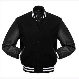 2025 Varsity <b>Jacket</b> With Leather Sleeves <b>For</b> <b>Men</b> 100%Cotton And Trending Design Highly Recommended In Wholesale Price - Product Image 4