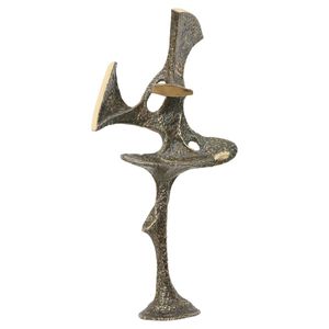 Sculpture abstraite sur mesure en laiton et aluminium, art décoratif en métal, statue décorative, figurine en métal pour hôtel, décoration de table à domicile - Product Image 3