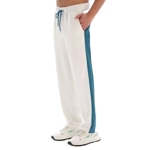 Sudadera con capucha lavada con ácido bordada desgastada con parche desteñido solar personalizado y pantalones de chándal conjunto chándal apilado acampanado para hombre 2026 - Product Image 6