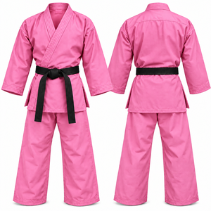 Custom OEM WHITE Cotton Judo Uniform Sets Professional Martial Arts Training Dogi with Black <b>Belt</b> Breathable Quick Dry - Product Image 3