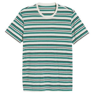 T-shirt pour homme All Over Lines, 100% polyester, personnalisable, faible MOQ, nouveau design, respirant, séchage rapide, t-shirts d'été - Product Image 2