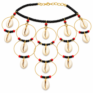 Collares de Conchas Marinas Hechos a Mano, Joyería Bohemia de Playa, Collar de Perlas de Agua Dulce para Mujer, para Fiestas, Duradero, Venta al por Mayor - Product Image 1