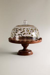 Wooden Cake <b>Stand</b> Traditional Look Ideal For <b>Tea</b> Party Cake Serving Decorative Table Centerpiece - Product Image 2