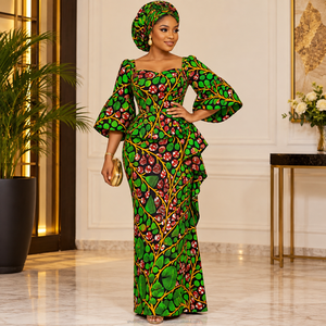 Premium Ankara <b>African</b> Print Wax Fabric Textile <b>Material</b> for Women Apparel Dresses Garments Sewing and DIY - Product Image 2