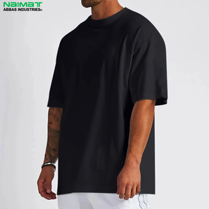 เสื้อยืดแขนสั้นผู้ชายทรงโอเวอร์ไซส์ ผ้าคอตตอนเจอร์ซีย์ 100% คอกลม ดีไซน์เรียบง่าย สไตล์ลำลอง - Product Image 1