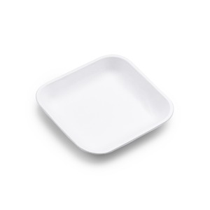 Plaque carrée de bagasse sans produits chimiques jetable Plaque de pulpe de canne à sucre naturelle plaquée de 9 pouces - Product Image 1