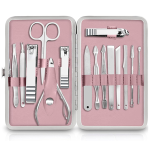 Juego de Manicura y Pedicura Profesional de Acero Inoxidable, Multifuncional, Resistente, Color Rosa 2026, para Cuidado Personal, Superventas - Product Image 1
