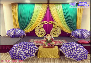 Parapluie d'entrée de mariage scintillant, décoration d'accueil de mariage colorée, parapluie d'entrée de mariage indien, parapluies Royaume-Uni - Product Image 2