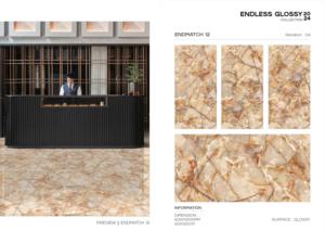 Carreaux de porcelaine émaillée polie modernes 60x120cm 600x1200mm 24x48 pouces, grand format, pour sols et murs, pour hall d'hôtel et commerce de détail - Product Image 3