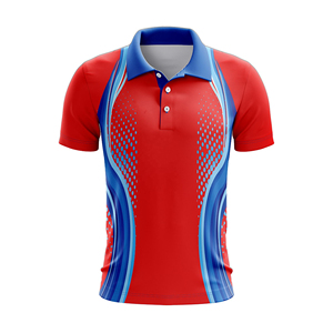Digital Printed Uniforms New Design Custom Breathable Plus Size <b>Cricket</b> Jersey Moisture-Wicking 100% Polyester Stand Collar Made - Product Image 4