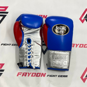 Guantes de Boxeo Personalizados No Boxing No Life, de Cuero Vacuno, con Cordones, para Entrenamiento y Sparring, que Absorben la Humedad y se Secan Rápidamente, OEM al por Mayor - Product Image 1