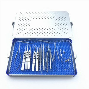 Ensemble de 21 instruments ophtalmiques pour la microchirurgie de la cataracte avec boîte de stérilisation - Product Image 1