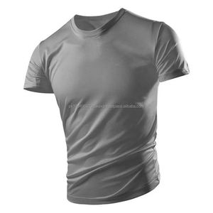 Camiseta para hombre al por mayor, hecha de 100% poliéster, cuello redondo, manga corta. - Product Image 4