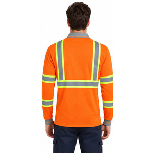 Camiseta Polo Reflectante de Alta Calidad al Mejor Precio, 100% Poliéster, Camiseta de Seguridad de Alta Visibilidad con Cinta Reflectante, Camisetas de Seguridad Laboral - Product Image 3