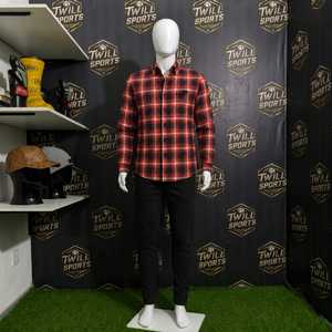Custom Men's Long Sleeve Plaid Shirt 100% Cotton <b>Button</b> Down Collar Regular Fit Casual Autumn Woven Fabric Flannel Single <b>Button</b> - Product Image 5