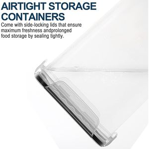 Extra Large 7qt/6.5L/220oz Tall 4-Piece Plastic Airtight <b>Kitchen</b> <b>Pantry</b> Storage Container Food Storage & Container - Product Image 5