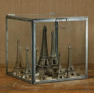 Grande boîte à bijoux en verre avec bordure en métal doré, vitrine hexagonale en verre transparent, organisateur de bijoux de haute qualité, taille personnalisable - Product Image 5