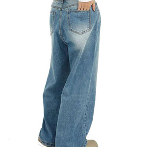 Jeans Clásicos de Alta Calidad para Hombre al por Mayor, Pantalones Vaqueros de Cintura Alta con Diseño Sólido, Logotipo Personalizado, Jeans de Color Sólido - Product Image 4