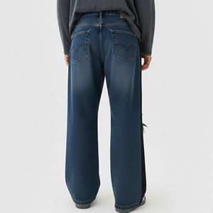 Jeans Baggy de Hombre Estilo Vintage Lavado, de Cintura Media, Ajuste Holgado, Pierna Ancha, Pantalones Vaqueros de Alta Calidad, Estilo Hip Hop de Moda Premium - Product Image 5