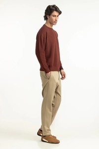 Pull à capuche pour homme, couleur unie, coupe ample, polaire, 100% coton, impression numérique, vêtements décontractés d'hiver - Product Image 3