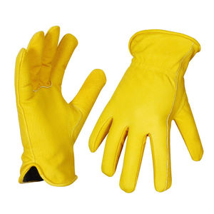 Gants d'hiver unisexes en cuir de chèvre pour la conduite et l'équitation, à doigts entiers, non doublés, antidérapants, personnalisables - Product Image 6