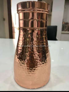 Copper Water Pitcher Handmade Copper <b>Drinking</b> <b>Jug</b> From India for Sale in Bulk Wholesale Copper <b>Jug</b> - Product Image 4