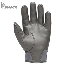 Wholesale Men's Gunmetal Grey Leather Riding <b>Gloves</b>, Perforated Summer Motorbike <b>Gloves</b> Hard Knuckle Protection OEM - Product Image 2