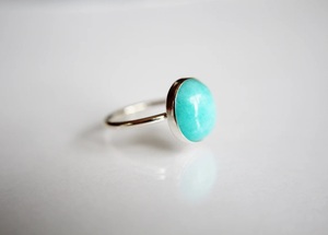 Anillo de Amazonita Natural en Plata de Ley 925, Anillo de Piedras Preciosas Hecho a Mano para Mujer, Joyería al por Mayor, Anillo de Amazonita Natural - Product Image 3