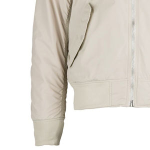 Chaquetas Bomber Personalizadas para Mujer, de Lona, con Mangas Completas, Transpirables, Cortavientos, con Logotipo Personalizado, Impresión OEM - Product Image 5