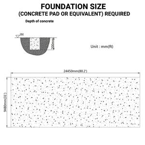 Tettoia di Stoccaggio con Soffitto a Sbalzo 30FT X 80FT con Copertura in PE Resistente da 11 oz e Porte di Accesso TMG ST3080E (Precedentemente ST3080) - Product Image 5