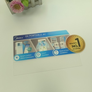 Support de présentation personnalisé en PVC transparent, porte-cartes en plastique transparent, présentoir de prix publicitaire pour comptoir, pour magasin de détail - Product Image 5