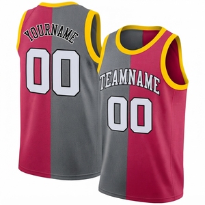 Maillot de basket-ball unisexe confortable, nouveau style, respirant, grande taille, col en V, bretelles réglables, séchage rapide, nom d'équipe personnalisé - Product Image 6