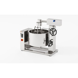 Olla de vapor encamisada con inducción rotativa Amicook 380V/440V, modelo de fácil operación, eléctrica, para preparar ingredientes voluminosos de uso comercial. - Product Image 6