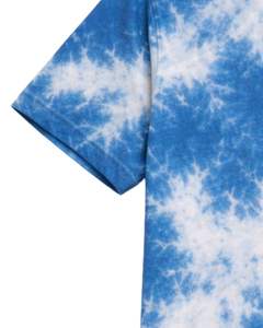 Manufacturer Blue <b>Tie</b> Dye T Shirt <b>Men</b> 100% Cotton Crew Neck Short Sleeve Vintage Wash Casual Streetwear OEM Wholesale Tee - Product Image 6