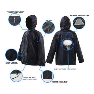 Ensemble imperméable et respirant pour homme : veste, pantalon, couvre-chaussures, maillot de course, vêtements de sport professionnels pour moto, combinaison de pluie - Product Image 2