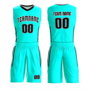 Ensemble de maillot de basket-ball rose personnalisé, impression par sublimation, polyester respirant, unisexe adulte, nom de l'équipe, numéro 00 - Product Image 5