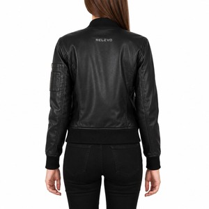 Veste en cuir véritable de qualité supérieure pour homme, veste de motard classique, cuir pleine fleur, fermeture éclair vintage, manteau d'hiver - Product Image 3