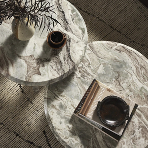 Luxurious Multi Cream <b>Marble</b> Finish Durable Heavy Thick <b>Round</b> Top Solid Bases Sawar <b>Marble</b> Living Room Home Sofa <b>Coffee</b> <b>Table</b> - Product Image 3