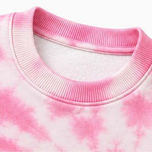 Sudadera Tie Dye Oversize de Algodón y Felpa para Hombre y Mujer, Cuello Redondo, Estilo Casual Urbano, Lavado Degradado Personalizado, Venta al por Mayor - Product Image 5
