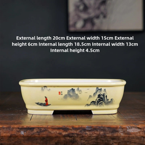 Vaso Rettangolare di Alta Qualità <span class=keywords><strong>per</strong></span> Bonsai, Fatto a Mano, <span class=keywords><strong>per</strong></span> <span class=keywords><strong>Giardino</strong></span> e Produzione di Vivai di <span class=keywords><strong>Fiori</strong></span> - Product Image 2