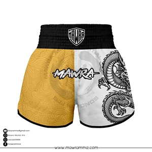 Custom MAWRA Gold <b>Dragon</b> Muay Thai Shorts Professional Breathable Kickboxing MMA Training Trunks Men Women Boxing Pants 2026 - Product Image 5