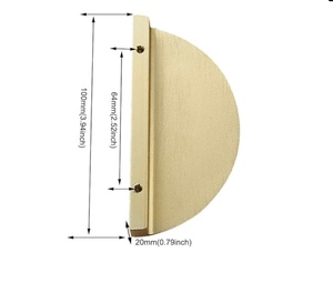 Tirador de Gabinete Semicircular de Latón Moderno, Herraje Duradero para Muebles de Cocina - Product Image 5