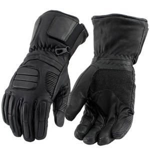 Guantes Tácticos de Cuero Negro Premium para Hombre, Guantes de Motociclismo para Exteriores con Protección, Correa de Muñeca Ajustable y Acolchados - Product Image 5