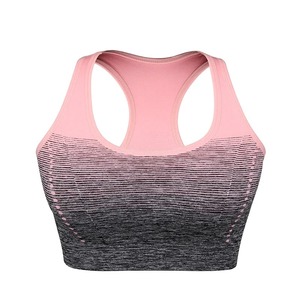 High Stretch Seamless Sports Bra for Women Breathable <b>Padded</b> Fitness Crop Top Yoga <b>Running</b> Gym Activewear - Product Image 1