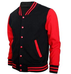 Custom Front Varsity Baseball Jacket Hooded Windproof Quilted Zipper Solid Men Unisex - Product Image 2